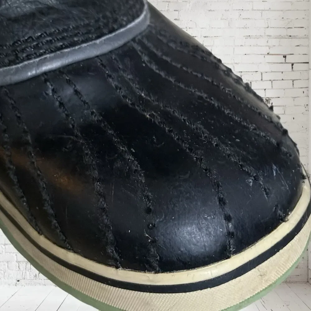 Sorel Joan of Arctic Black Boots Sz 7 Womens Cold Weather Lace Up Faux Fur‎ Trim